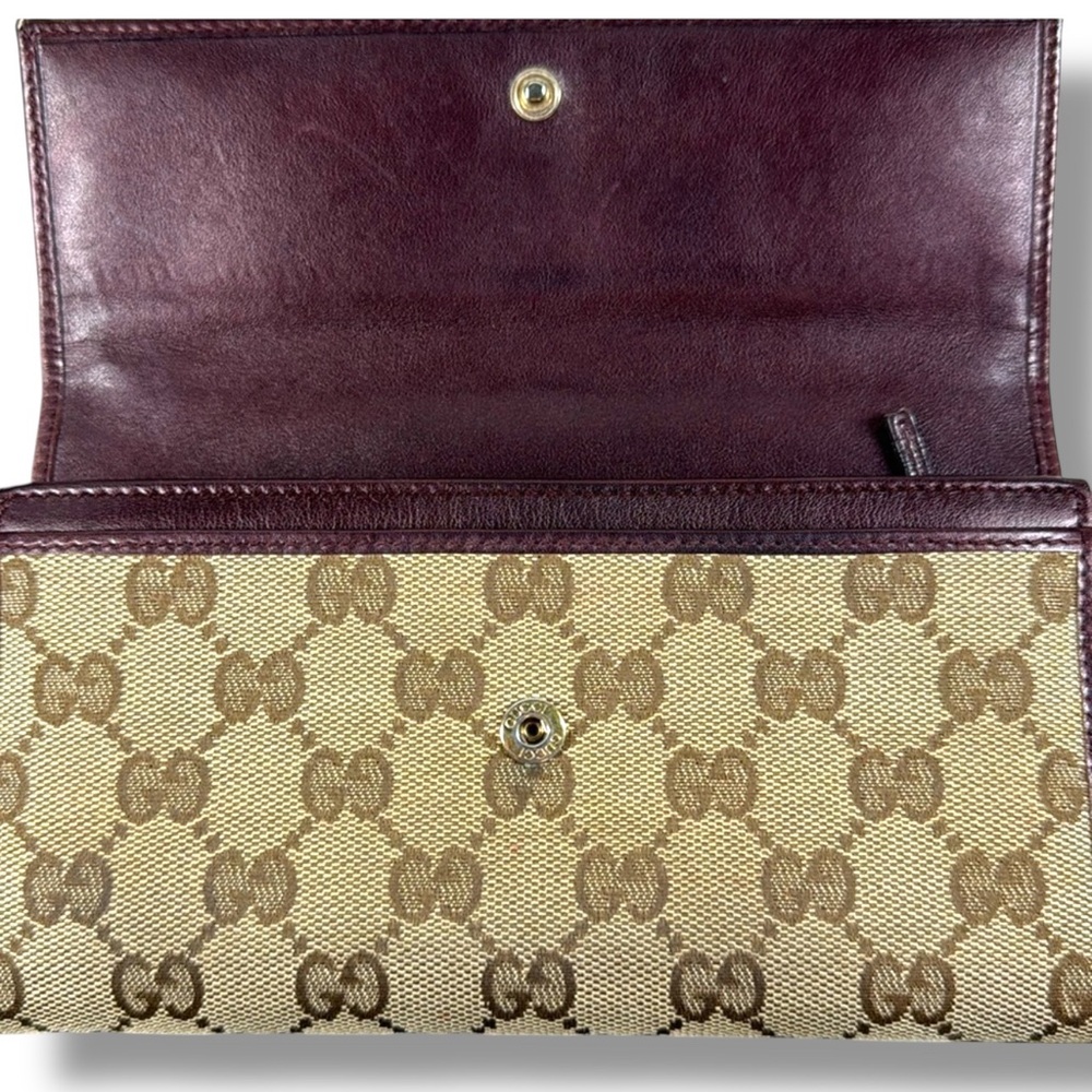 Gucci GG Logo Heart Long Wallet with COA - Picture 5 of 16